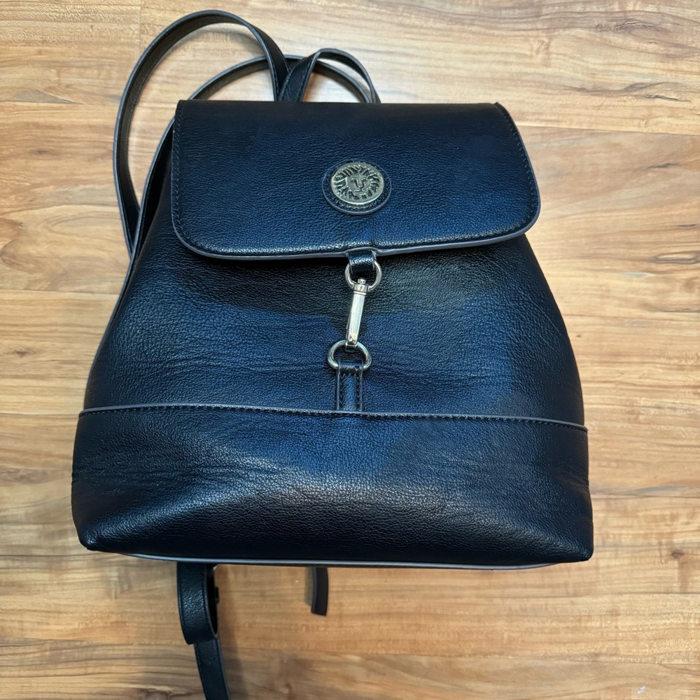 Anne Klein Black Backpack Purse